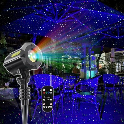 Poeland Garden Projector Lights Indoor/Outdoor LED Star Firefly IP65 with Remote