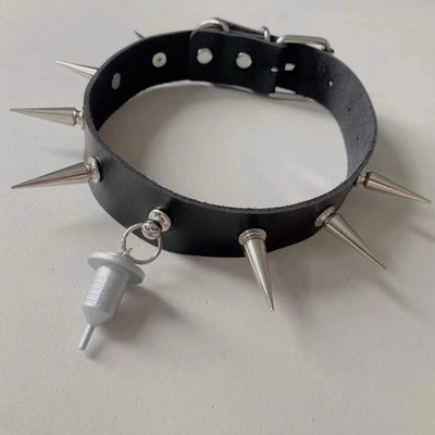 DRAMAtical Murder DMMD Cosplay Ren Rivet Black Collar Ornament Girl Choker Gift