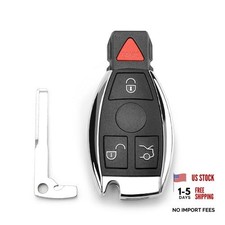 Key Fob Replacement Car Key 4-Button Keyless Entry Compatible with 1997-2014