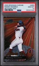 2000 BOWMAN CHROME METEORIC RISE #MR5 MANNY RAMIREZ PSA 10