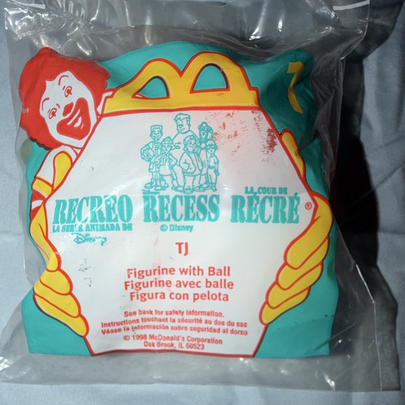Disney Recess TJ McDonald's Happy Meal Figurine w/ Ball Toy 1998 Ages 3+