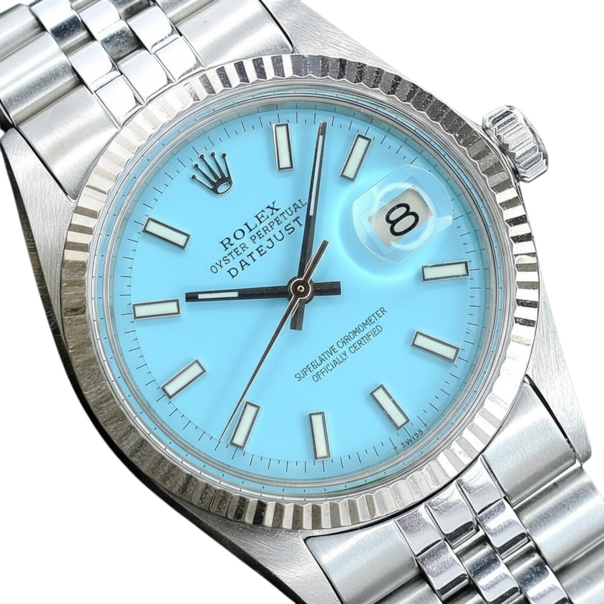 ROLEX Datejust Baby  Blue Diamond Dial?✨No Trades Rolex Datejust Ref.16014 Stainless Steel & White Gold 36mm  main image 2