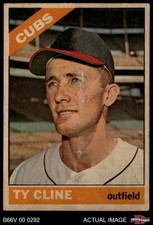 1966 Topps Venezuelan #306 Ty Cline Cubs 1.5 - FAIR