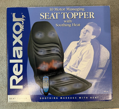 Brookstone Relaxor Therapy 10-Motor Massaging Seat Topper w/ Heat Model 994
