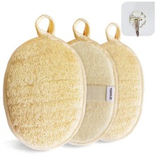Esponja de lufa natural exfoliante corporal esponja de ducha biodegradable