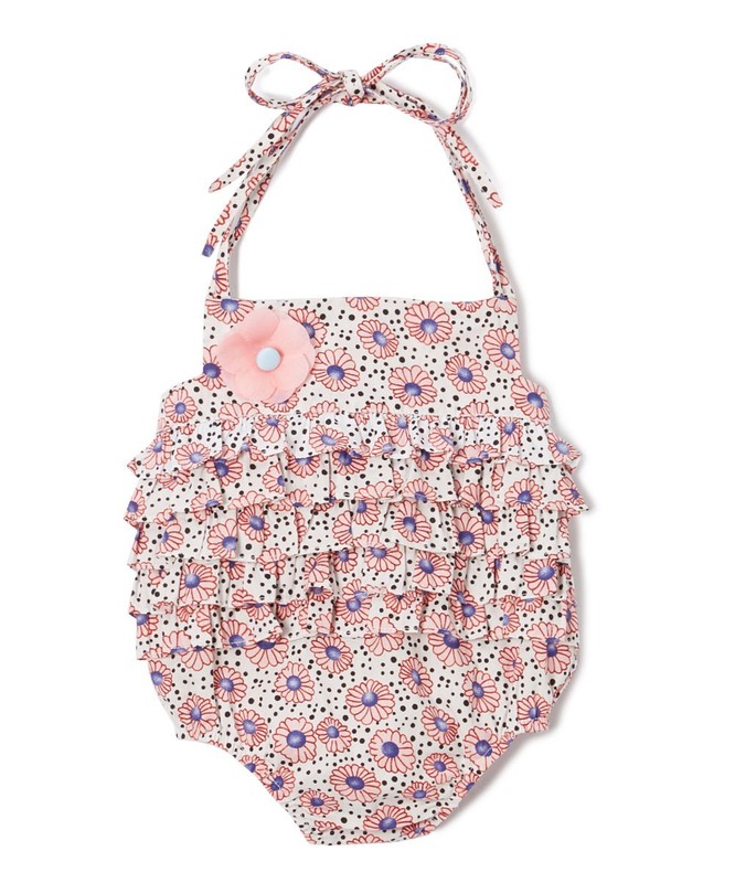 NEW Lil Cactus Pink Floral Bubble Romper Sunsuit 18-24 Months