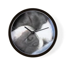 CafePress Sleepingboston3_Square 10" Wall Clock (106619125)