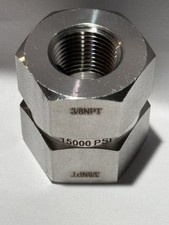 Hex Coupling 3/8 FNPTx 3/8 FNPT Stainless Steel 15000 PSI