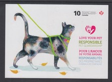 Canada BK619 Love Your Pet Complete Booklet 10xP stamps