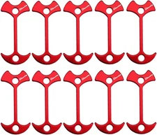 10pcs Fishbone Tent Stakes Pegs Lengthen Deck Nail Anchor Stopper Guyline Tensio