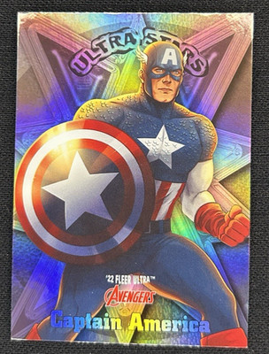 2022 Fleer Ultra Avengers Ultra Stars Captain America #US8 Foil Insert