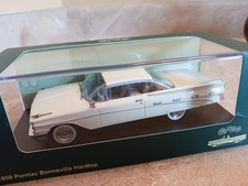 1959 Pontiac Bonneville Coupe White Gfcc 143 Scale Diecast Classic Mib New
