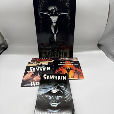 SAMHAIN CD Box Set with 5 Disc Set, Booklet, VHS Reissue 2000