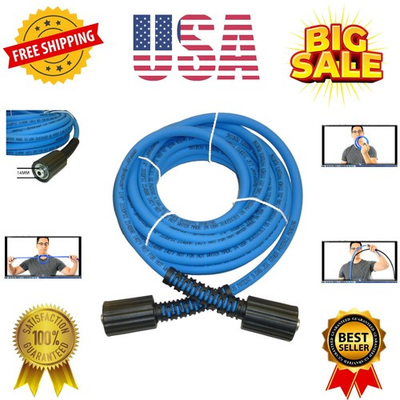 #ad #ad UBERFLEX Kink Resistant Pressure Washer Hose 1 4quot; 3100 PSI with 2 22MM ... $70.39