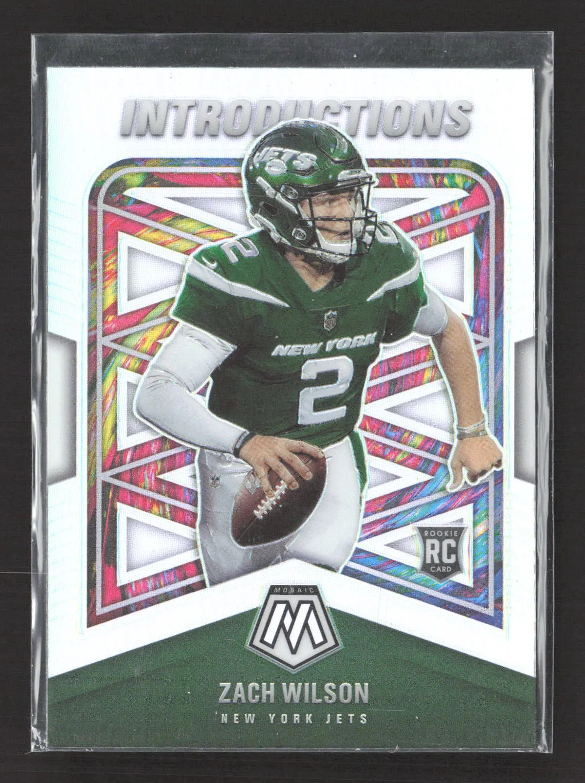 2021 Panini Mosaic Prizm Introductions Zach Wilson #I-2 RC silver