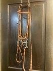 Complete Western Horse Headstall Bridle Snaffle Bit Barrel Rein — photo 1