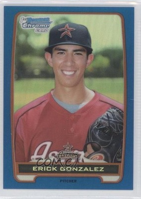 2012 Bowman Draft Chrome Picks Blue Refractor 83/250 Erick Gonzalez #BDPP99 z6b