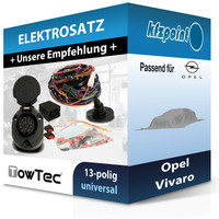 für Opel Vivaro 08.2001-09.2006 Towtec E-Satz 13Polig Universell Elektrosatz