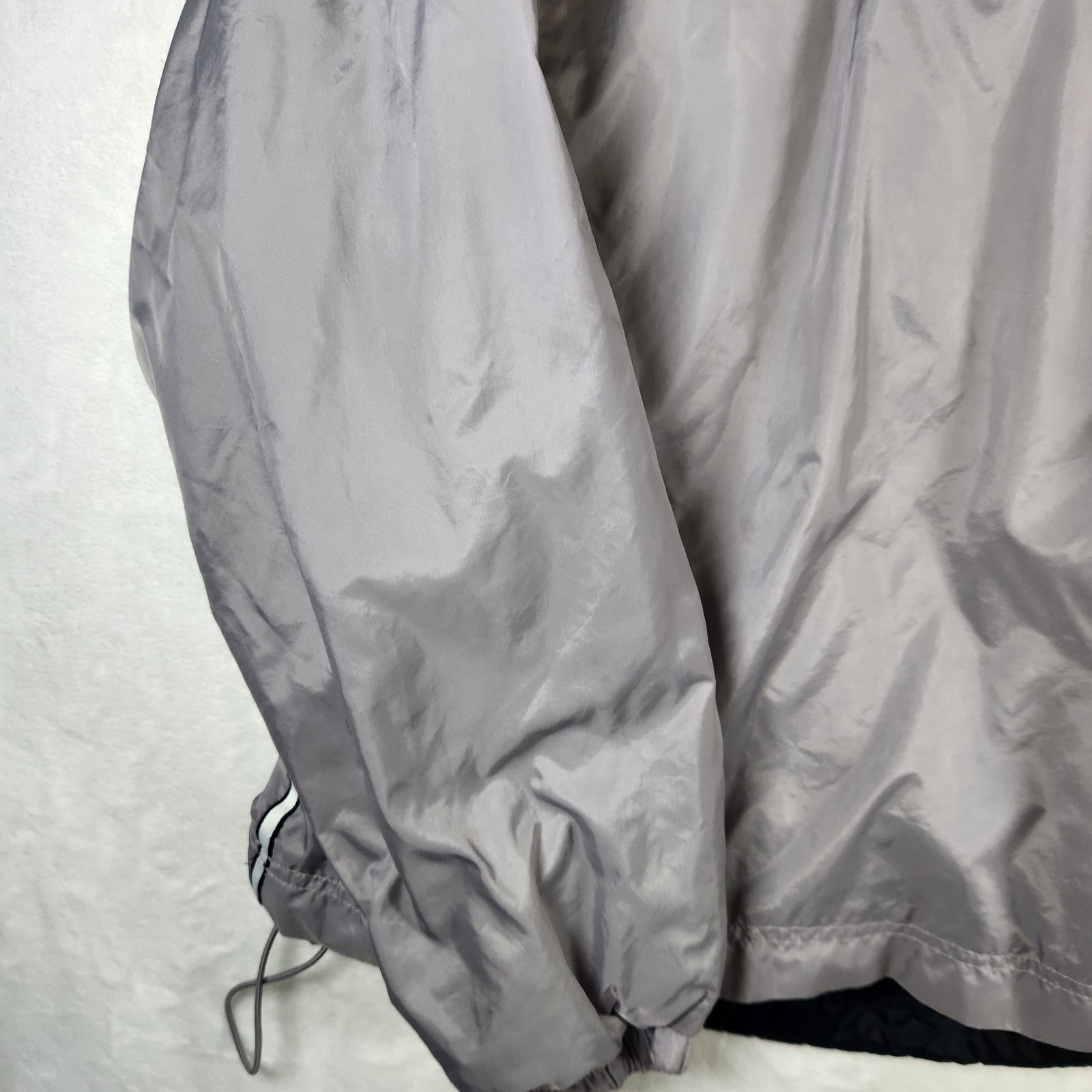 Starter Gray Windbreaker Pullover Jacket M Hooded… - image 2