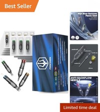 POSEIDON 50PCS Mixed Assorted Tattoo Cartridge Needles - EO Sterilized Quality