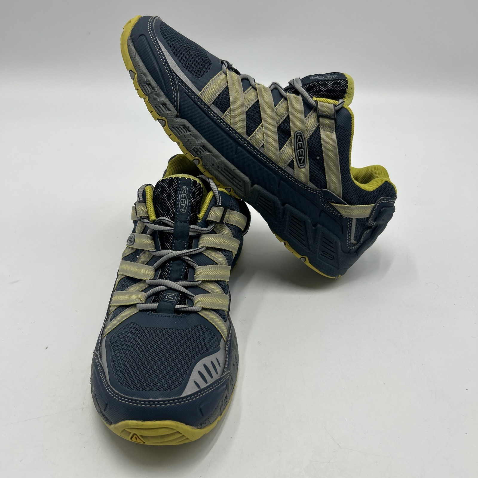 Scarpe antinfortunistiche KEEN Utility Asheville punta alluminio blu navy oliva uomo taglia 10