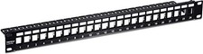 TRENDnet 24-Port Blank Keystone Shielded 1U Patch Panel tckp24s