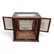 Antique Advertising Display Cabinet Table Top Glazed Collectors Shop Case