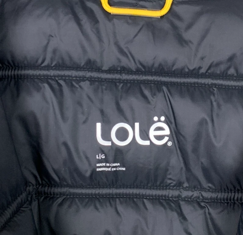 Chaleco Lole Puffer Para Hombre Grande Negro Cremallera Completa Pato Plumón Sin Mangas Acolchado Invierno Foto 3 de 4