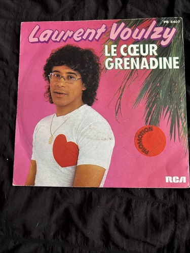 Vinyle 45 Tours Laurent Voulzy, le cœur grenadine, Grimaud
