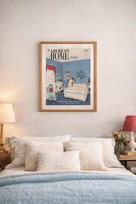 The American Home Magazine April Vtg Bedroom Decor Interior Design Cover 1950