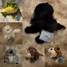 LOT O 6 Webkinz BLACK POODLE BULLFROG Lil PERSIAN KOALA LEOPARD BULLDOG -NEW NWT