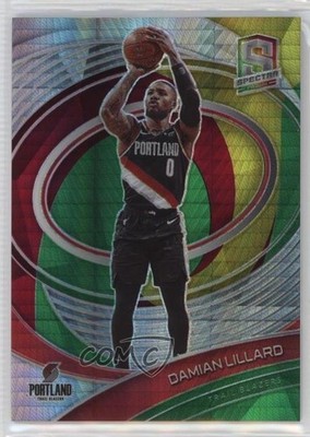 2020-21 Panini Spectra Asia Yellow Green Prizm 34/75 Damian Lillard #63 04br