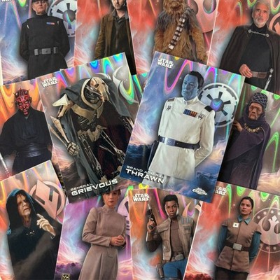 Star Wars Topps Chrome 2025 Pick Your Base RayWave Refractor Karten #1-200