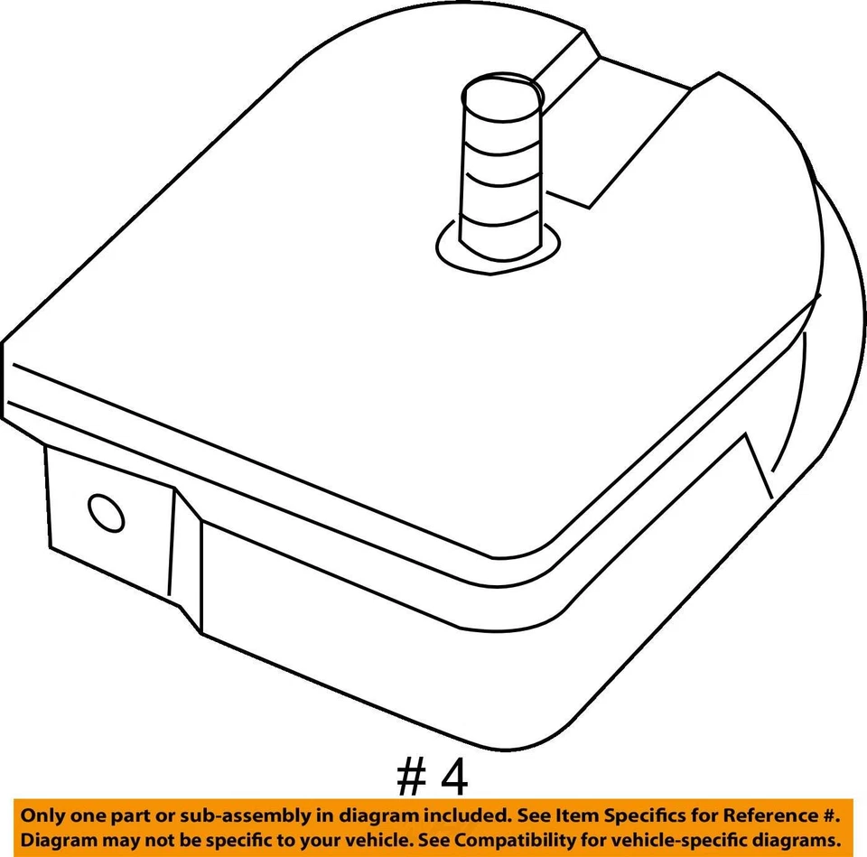 2006-2014 Audi TT Anti-Theft Alarm Siren Horn 1K0951605C - Image 4 of 4