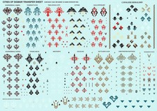 Warhammer Cities of Sigmar Transfer Sheet - Games Workshop Decals