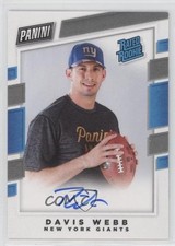 2017 Panini NFLPA Rookie Premiere Auto Personal Edition Davis Webb Auto 0ot