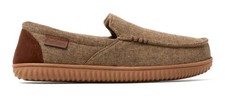 Dearfoams Cozy Comfort Men's Casual Moc Slipper  Color:Tan  Size 13-14