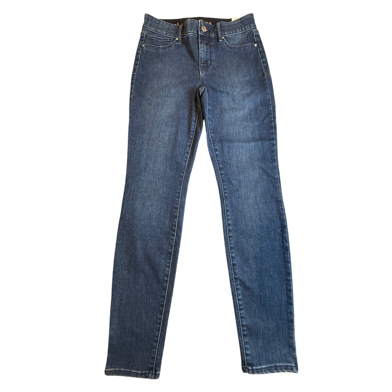 NWT White House Black Market The Mid Rise Jeggings Size 2 Dark Wash Stretch