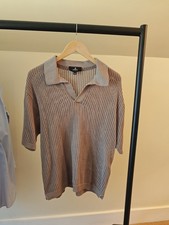 Represent Beverly Knit Polo Light Brown Large