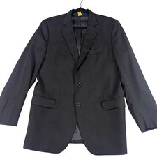 Brooks Brothers 1818 Fitzgerald Blazer Size 41R Dark Gray 100 Wool Jacket USA
