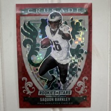 Panini 2025 Rookies & Stars Crusade Red Plaid Saquon Barkley #7 Eagles NFL