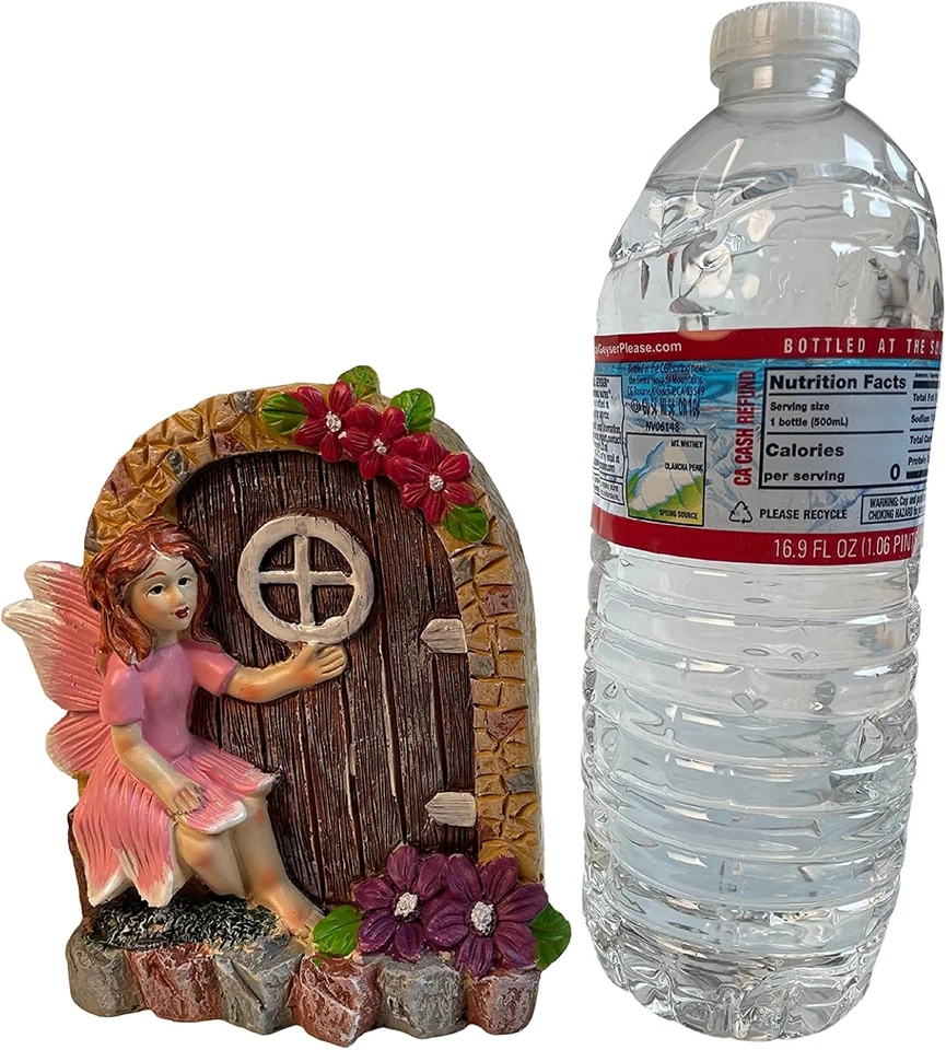 Puerta miniatura gnomo y hada de jardín exterior (hada) Foto 3 de 3