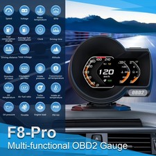 Digital Head Up Display Car HUD Gauge Speedometer Turbo RPM Temp EF8 OBD2 LCD