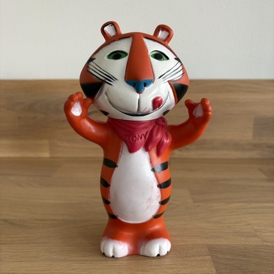Vintage 70er Jahre Kellogg Tony der Tiger Figur Werbung Maskottchen Müsli Spielzeug 1974
