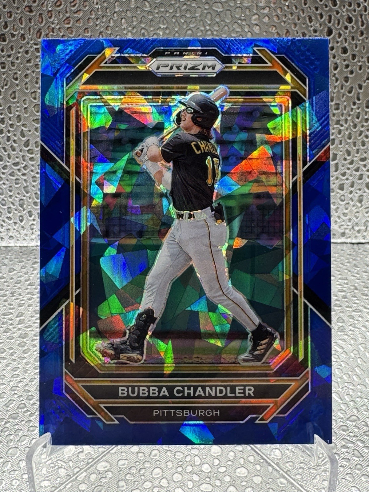 2023 Panini Prizm #128 Bubba Chandler Blue Ice Prizm Pirates Prospect