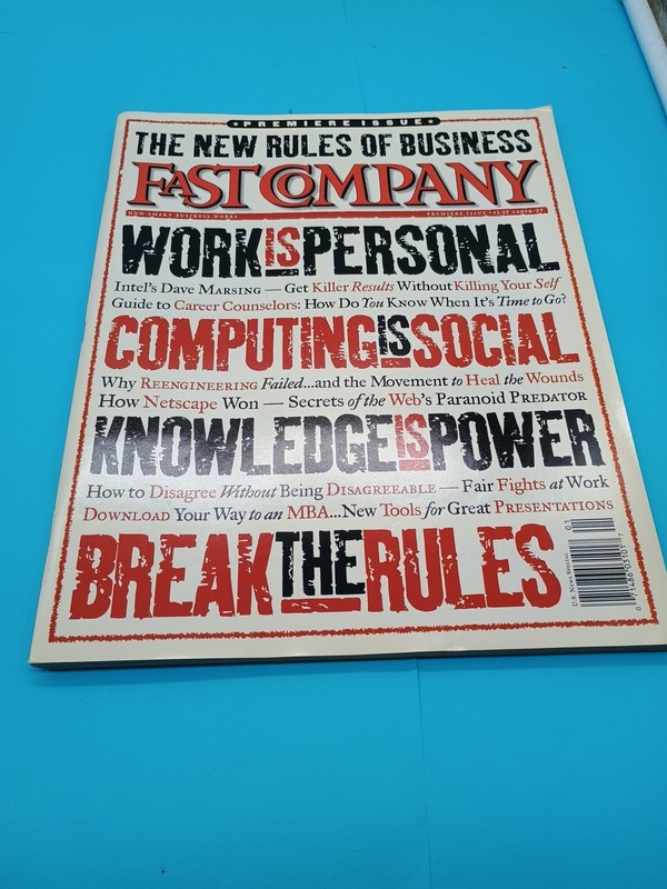 Fast Company Magazine Premiere Issue 1995