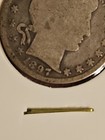 1897 Barber Silver Quarter 25C Philadelphia 90% Silver Better Early Date G Circu — photo 2