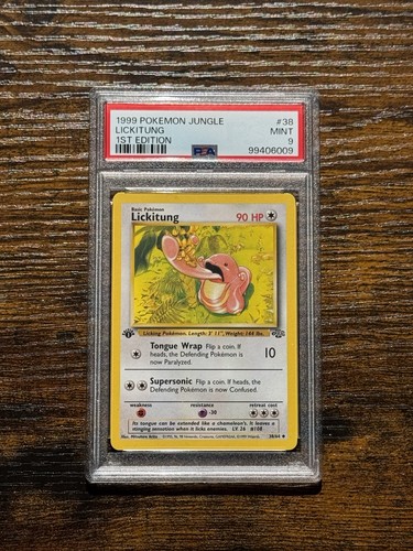 Lickitung (1st Edition) graded PSA 9 for sale on eBay