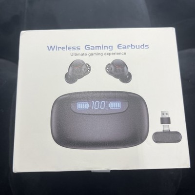 	IAMJOY Wireless Gaming Earbuds 20ms Low Latency Gaming Earbuds with LED	