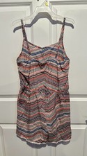 CATO Girls Romper Spaghetti Straps w/Tie Up on Back Multi-Color Size 18 XL
